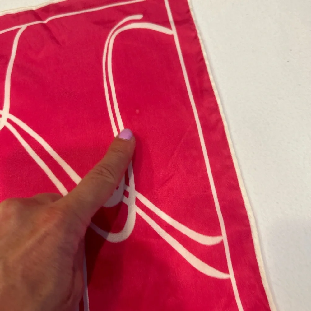 CVintage Pink Scribble Scarf